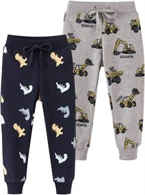 img 4 attached to 🦖 Stylish and Comfy Azalquat Toddler Jogging Sweatpants – Perfect Dinosaur-themed Attire for Boys