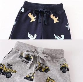 img 2 attached to 🦖 Stylish and Comfy Azalquat Toddler Jogging Sweatpants – Perfect Dinosaur-themed Attire for Boys