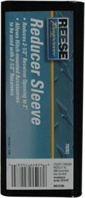img 2 attached to 🔌 Cequent Reese Towpower 7028700 Class V Heavy Duty Black Ball Mount Adapter, 2.5-inch to 2-inch