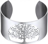 stylish and meaningful tree of life family bangle bracelet for men and women by prosteel logo