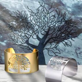 img 3 attached to Stylish And Meaningful Tree Of Life Family Bangle Bracelet For Men And Women By PROSTEEL