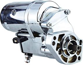 img 4 attached to DB Electrical Chrome 2.4KW Harley Davidson Starter for Dyna, Fatboy, Softail & Heritage (31553-94 31559-99A)