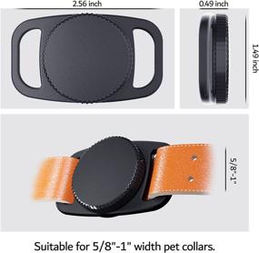 img 3 attached to 🐶 PZOZ Waterproof Airtag Dog Collar Holder - Pack of 2 for Improved SEO