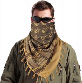 img 3 attached to 🧣 GERINLY Military Dustproof Men's Scarves with Skeleton Tactical Design