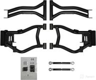 🔧 enhanced performance: superatv rear arched rear 1.5" offset a-arms for polaris rzr 800 4/800 s (2009-2014) - black логотип