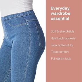 img 2 attached to 👖 Stylish and Versatile: No Nonsense Women's Classic Jeggings with Back Pockets