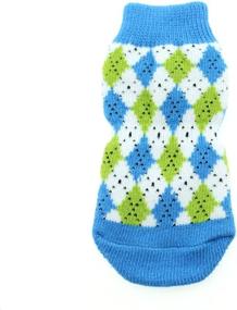 img 2 attached to 🧦 Non-Skid Anti-Slip Dog Sole Socks: 100% Cotton & Machine Washable - DOGGIE DESIGN