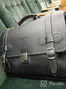 img 11 attached to Briefcase men LAKESTONE Belmont, genuine leather, black