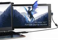 trio portable monitor laptops，full nintendo 14.1", 60hz, monitor for laptop, swivel adjustment, height adjustment, trio max, ips logo