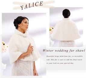 img 2 attached to Yalice Wedding Bridal Bridesmaids Women's Accessories: Scarves & Wraps for Women