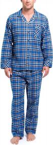 img 4 attached to Cozy Up With PajamaGram'S Men'S Flannel Pajamas - Perfect Sleepwear For A Comfy Night'S Rest
