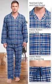 img 1 attached to Cozy Up With PajamaGram'S Men'S Flannel Pajamas - Perfect Sleepwear For A Comfy Night'S Rest