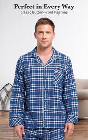img 2 attached to Cozy Up With PajamaGram'S Men'S Flannel Pajamas - Perfect Sleepwear For A Comfy Night'S Rest