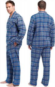 img 3 attached to Cozy Up With PajamaGram'S Men'S Flannel Pajamas - Perfect Sleepwear For A Comfy Night'S Rest