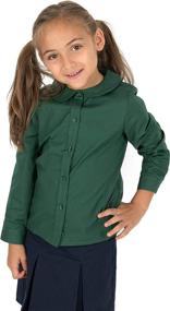 img 2 attached to Leveret Toddler Sleeve Uniform Cotton Girls' Clothing ~ Dresses
