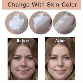 img 1 attached to 2Pcs Colour Changing Foundation, Makeup Flawless Concealer Cover Cream, Warm Skin Tone Liquid Foundation