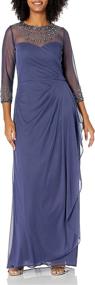 img 4 attached to Alex Evenings Womens Embellished Wedgewood Women's Clothing : Dresses