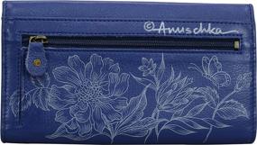 img 2 attached to Anuschka Womens Genuine Leather Triple Women's Handbags & Wallets : Wallets
