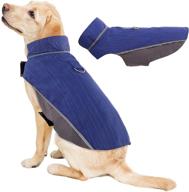 kuoser dog raincoat: reflective poncho with harness hook, adjustable waterproof jacket vest for dogs логотип