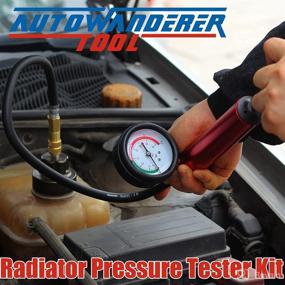 img 2 attached to 🔧 AutoWanderer Radiator & Coolant Pressure Tester Kit: Comprehensive 12 Pcs Universal Adapters for Vehicle Coolant System