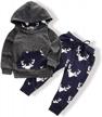 autumn sweatsuit set for toddler baby boys: long sleeve hoodie and pants for stylish and comfortable outfits logo