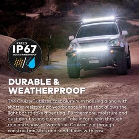 img 1 attached to Powerful 18W LED Flood Light With 60 Degree Spread For Off-Road, Construction, Tow Trucks, Marine, And Utility Applications - LAMPHUS CRUIZER 4 With IP67 Rating
