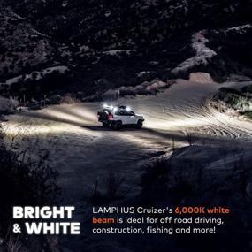 img 3 attached to Powerful 18W LED Flood Light With 60 Degree Spread For Off-Road, Construction, Tow Trucks, Marine, And Utility Applications - LAMPHUS CRUIZER 4 With IP67 Rating