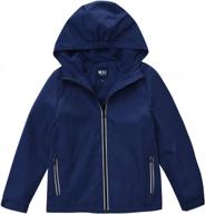 m2c boys girls hooded outdoor fleece lined waterproof jacket logo