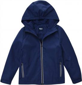img 4 attached to M2C Boys Girls Hooded Outdoor Fleece Lined Waterproof Jacket