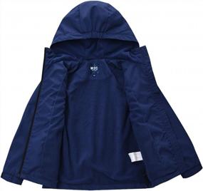 img 2 attached to M2C Boys Girls Hooded Outdoor Fleece Lined Waterproof Jacket