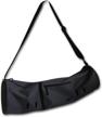 large yoga mat bag & carrier - compact with pockets, fits most mats, extra wide, adjustable strap | yogaaddict logo