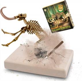 img 4 attached to Dino-Mite Digging Fun: Explore Paleontology With VIBIRIT'S Dig Up Dinosaurs Skeleton Set