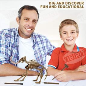 img 2 attached to Dino-Mite Digging Fun: Explore Paleontology With VIBIRIT'S Dig Up Dinosaurs Skeleton Set