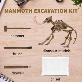 img 3 attached to Dino-Mite Digging Fun: Explore Paleontology With VIBIRIT'S Dig Up Dinosaurs Skeleton Set