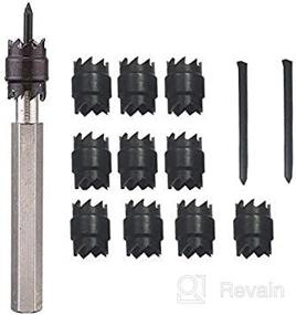 img 1 attached to 💥 13Pcs 3/8" Double Sided High Speed Rotary Spot Weld Cutter Drill Bit Tool Set - Efficient Metal Cutting Solution