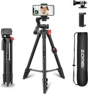 📷 55-inch tripod for iphone and sport camera with universal phone holder - compatible with ios/android, ideal for selfies, videos, live streaming, vlogging, facebook, tiktok логотип
