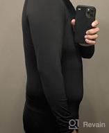img 1 attached to MEETYOO Men'S Compression Long Sleeve Athletic Workout Shirt review by Timothy Bobbert