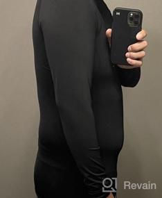 img 6 attached to MEETYOO Мужская компрессионная рубашка для тренировок с длинным рукавом