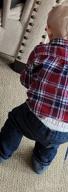 img 1 attached to 👕 Boys' Red and Black Flannel Sleeve Button Top for ages 9-10 in Tops, Tees & Shirts review by Joshua Huan