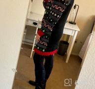 img 1 attached to Glamaker Women Cute Ugly Christmas Oversized Sweater Dress Pullover Holiday Sweater review by Javon Kulik