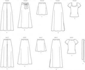 img 2 attached to 🧵 Simplicity U06762A Новый образ легко сшить топы, брюки и юбки для женщин - Набор выкроек пошива - Код 6762, размеры XS-XL: Усовершенствуйте свой швейный проект с помощью этих простых и модных предметов одежды