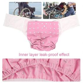 img 3 attached to Reusable Washable Waterproof Bedwetting Incontinence Diapering