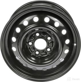img 4 attached to Dorman 939-197 16 x 6.5 Inch Hyundai Steel Wheel in Black Finish - Compatible with Select Hyundai Models