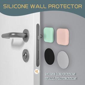 img 3 attached to Protect Your Walls And Furniture: Get JEGONFRI Door Stoppers With 2" Adhesive Round Knob Protectors