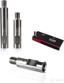 img 4 attached to 🔧 SGCB Ultra Long Stainless Steel Mini Rotary Extension Shaft Set of 3, High Performance 5/8” Threaded Interconnectable 70mm, 90mm, 120mm, Durable Polisher Buffer Backing Plate Shaft Extender