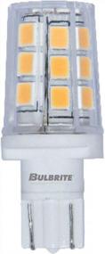 img 4 attached to Clear LED Mini T3 Non-Dimmable Wedge Base Light Bulb 15 Watt Equivalent In 2700K 2-Pack By Bulbrite