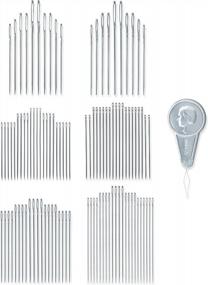 img 3 attached to 100 Nickel Hand Needles In Assorted Styles & Sizes - Dritz Deluxe Collection