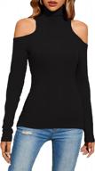 slim fit and stretchy tank tops for women - sleeveless & long sleeve, mock turtleneck logo