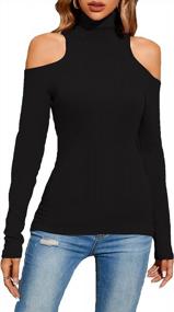 img 4 attached to Slim Fit And Stretchy Tank Tops For Women - Sleeveless & Long Sleeve, Mock Turtleneck