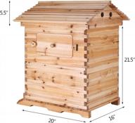 happybuy bee hive frames wooden house: automatic honey flow & bulk beehive frames! logo